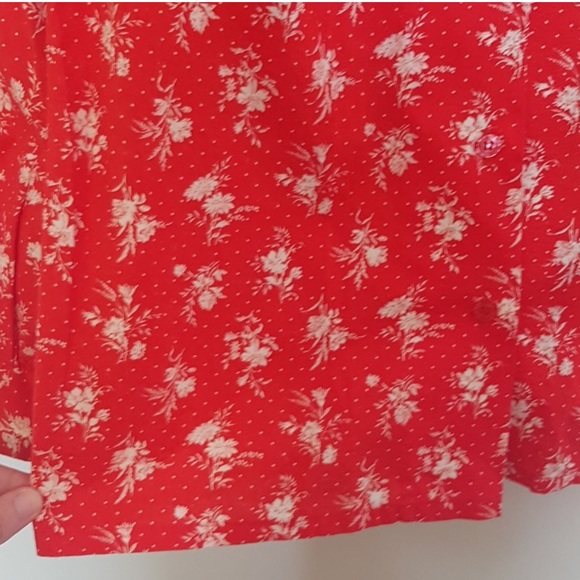 Vintage 70s handmade floral button down shirt - Picture 3 of 7